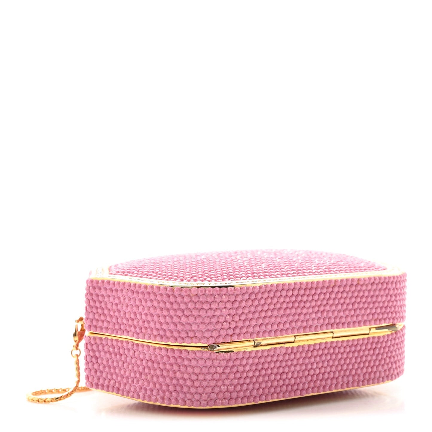 Swarovski Crystal Minaudière Clutch Pink