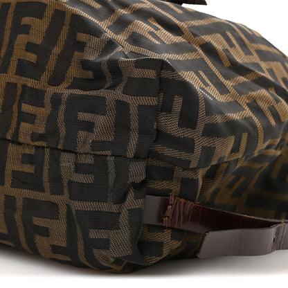 Zucca Drawstring Flap Backpack Tobacco