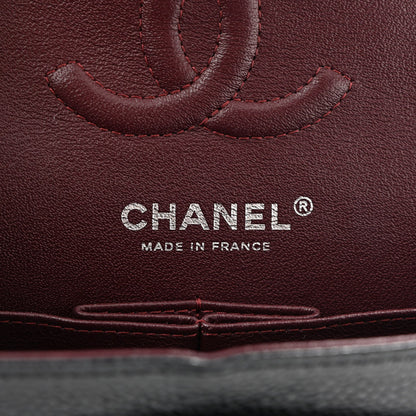 Caviar Quilted Small Double Flap Black