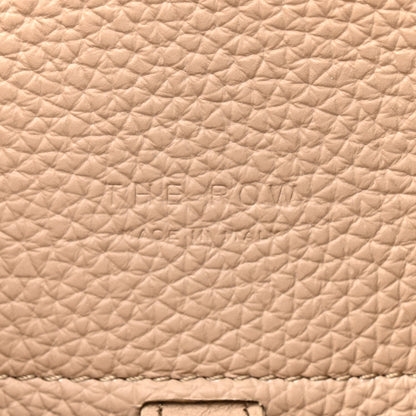Grained Calfskin Soft Margaux 10 Bag Dark Taupe