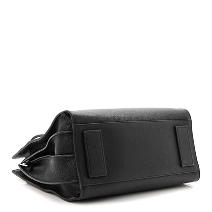 Grained Calfskin Small Supple Sac De Jour Black