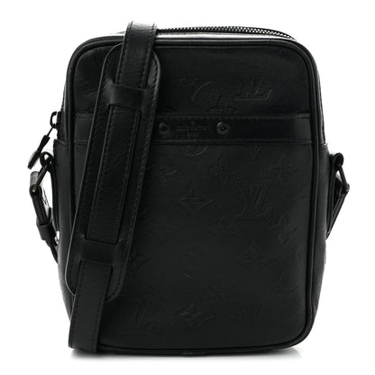 Calfskin Monogram Shadow Danube PM Black