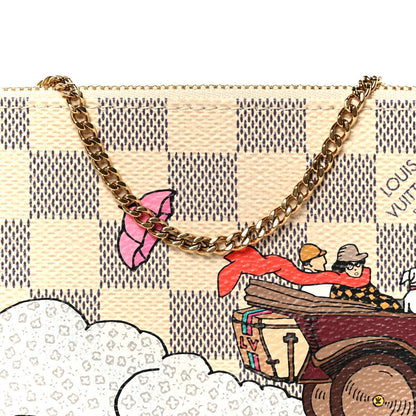 Damier Azur 2015 Christmas Animation Mini Pochette Accessories