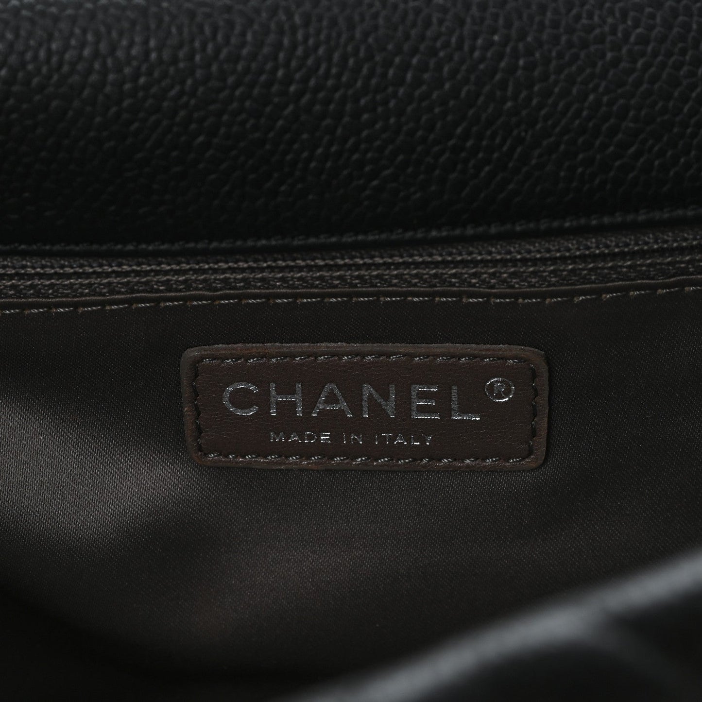 Caviar Quilted Coco Casual Flap Black