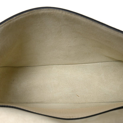 Soft Grainy Calfskin Alltime Shoulder Bag White