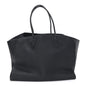 Matte Grained Calfskin Marlo Tote Black