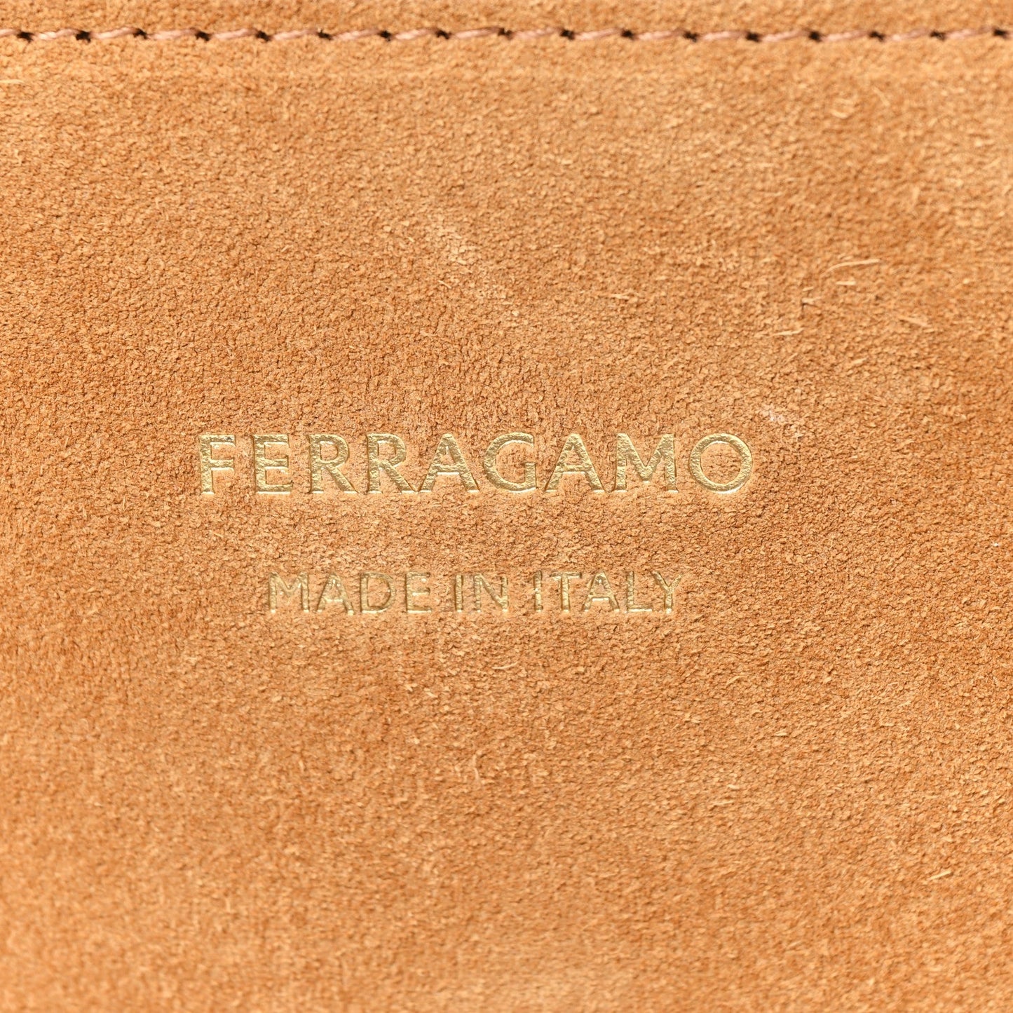 Suede Calfskin Large Hug Bag Natural