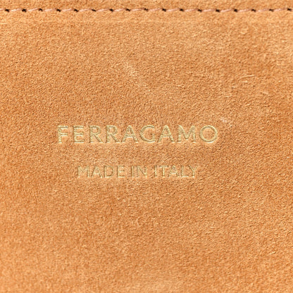 Suede Calfskin Large Hug Bag Natural