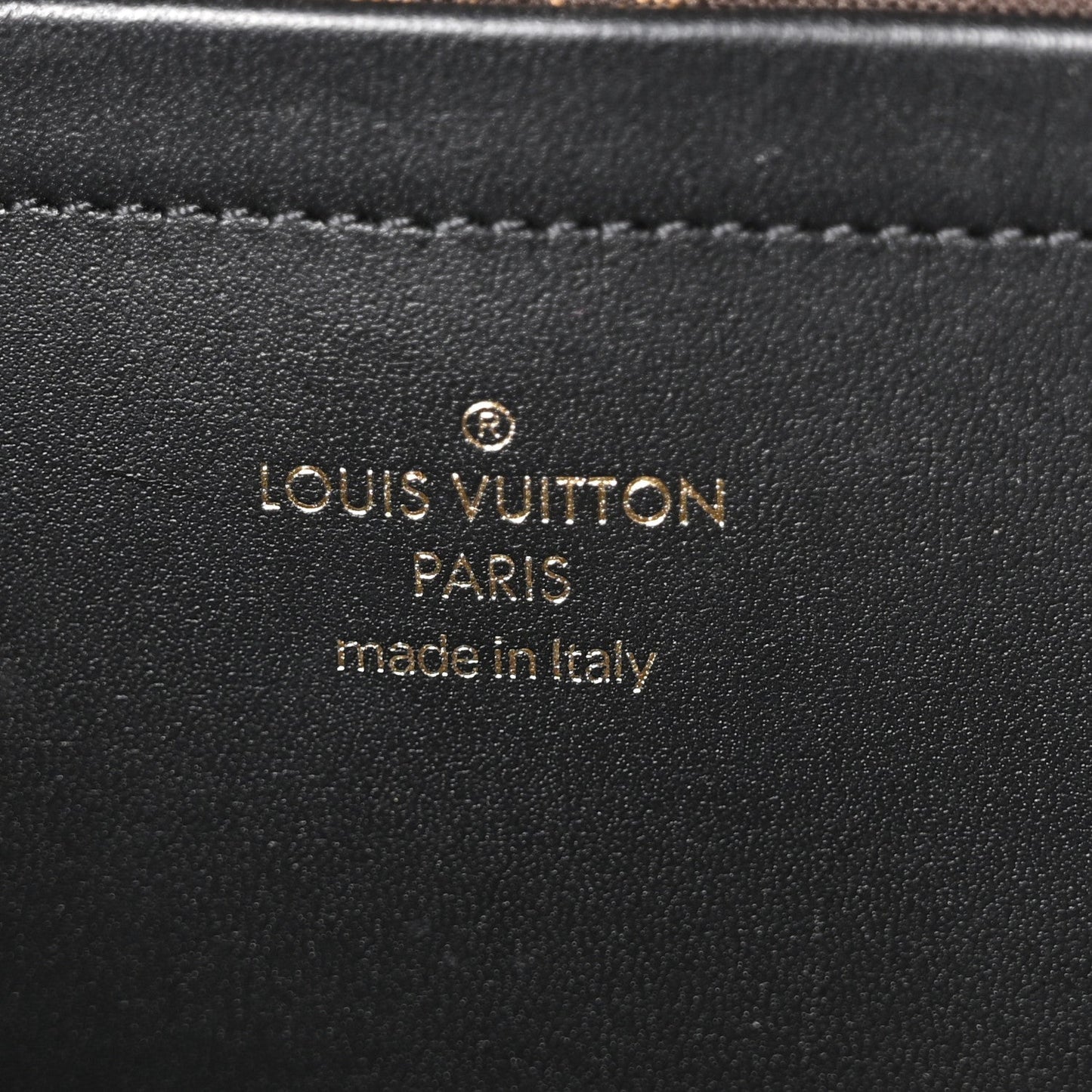 Calfskin Monogram Embossed Utility Crossbody Black