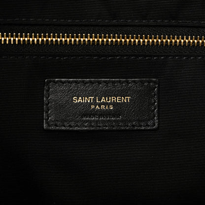 Lambskin Quilted Maxi Icare Shopping Tote Black