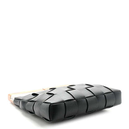 Nappa Intrecciato The Snap Clutch Black