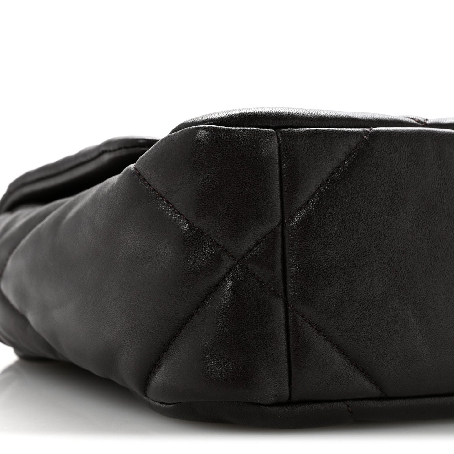 Lambskin Quilted Medium Chanel 19 Flap Dark Brown