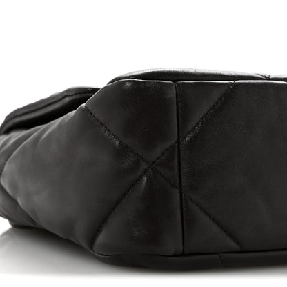 Lambskin Quilted Medium Chanel 19 Flap Dark Brown