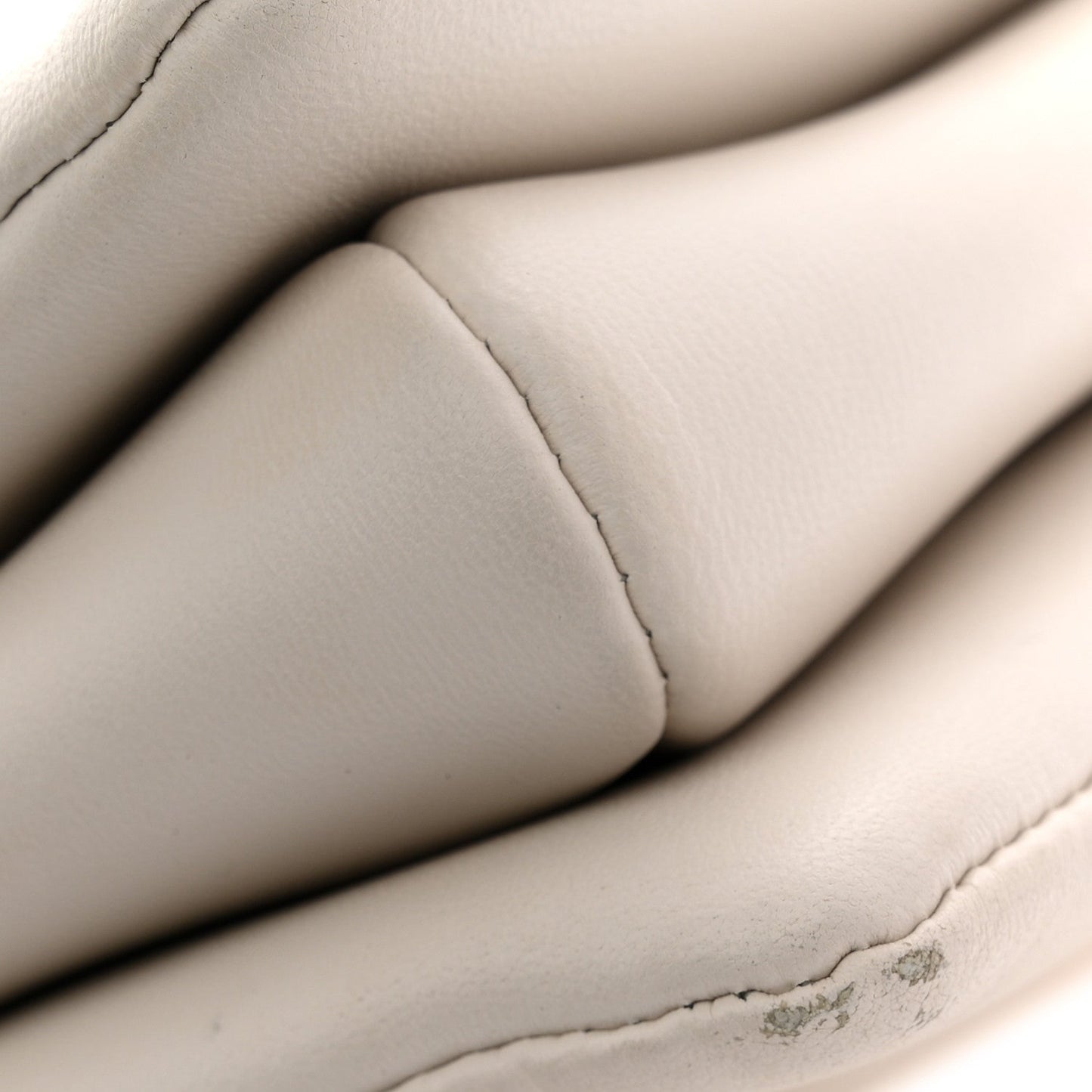 Lambskin Embossed Monogram Coussin PM Beige Cream