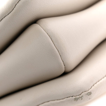 Lambskin Embossed Monogram Coussin PM Beige Cream