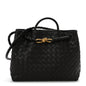 Nappa Intrecciato Medium Andiamo Shoulder Bag Fondant