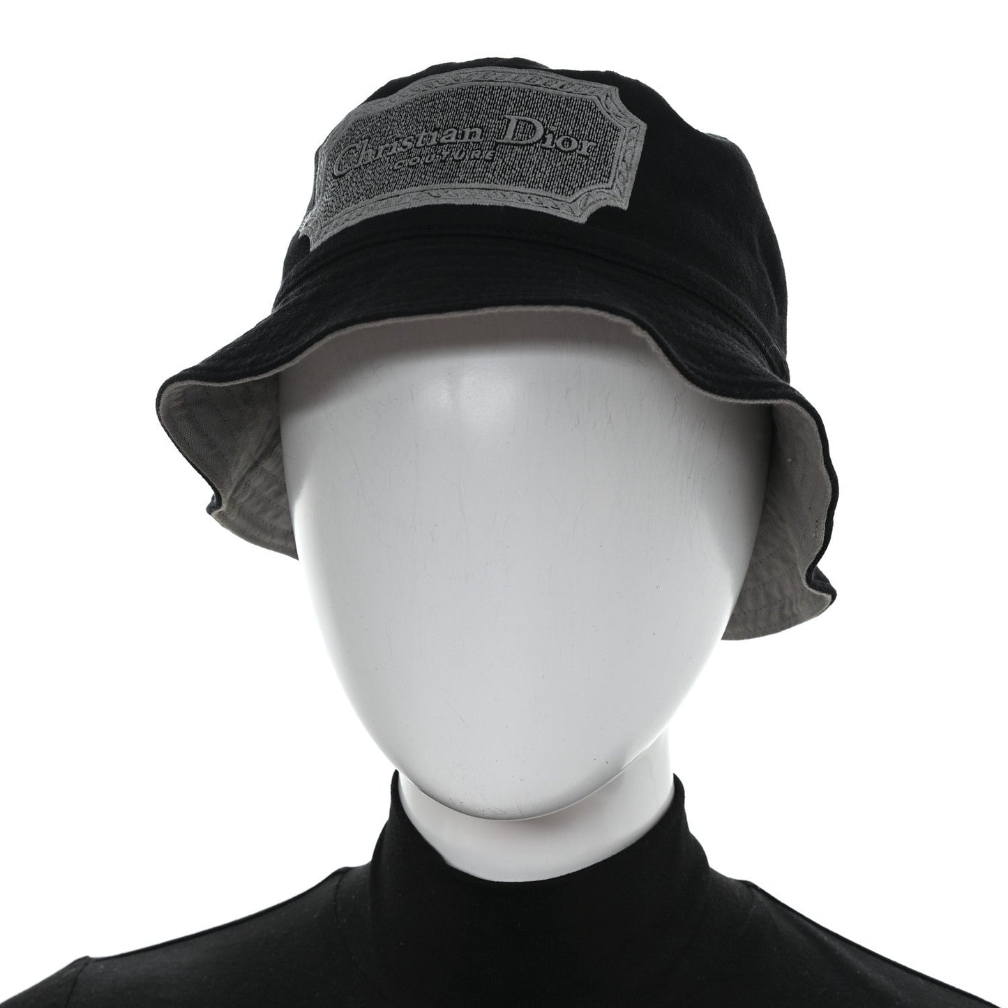 Cotton Logo Bucket Hat S Black