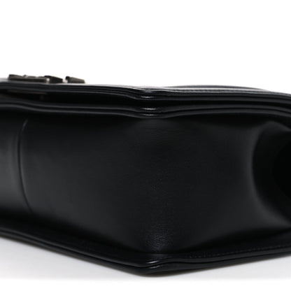 Lambskin Quilted New Medium Boy Flap Black