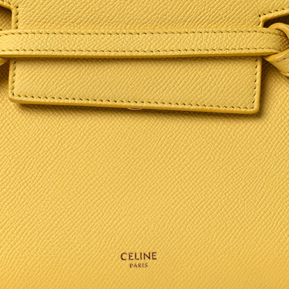 Grained Calfskin Nano Belt Bag Citrus