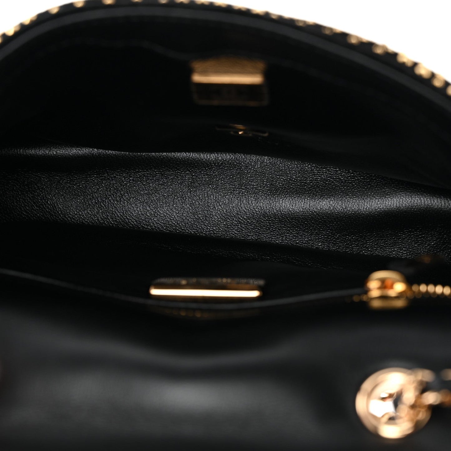 Velvet Strass Evening Flap Bag Black Gold