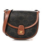 Canvas Calfskin Triomphe Mini Besace Tan