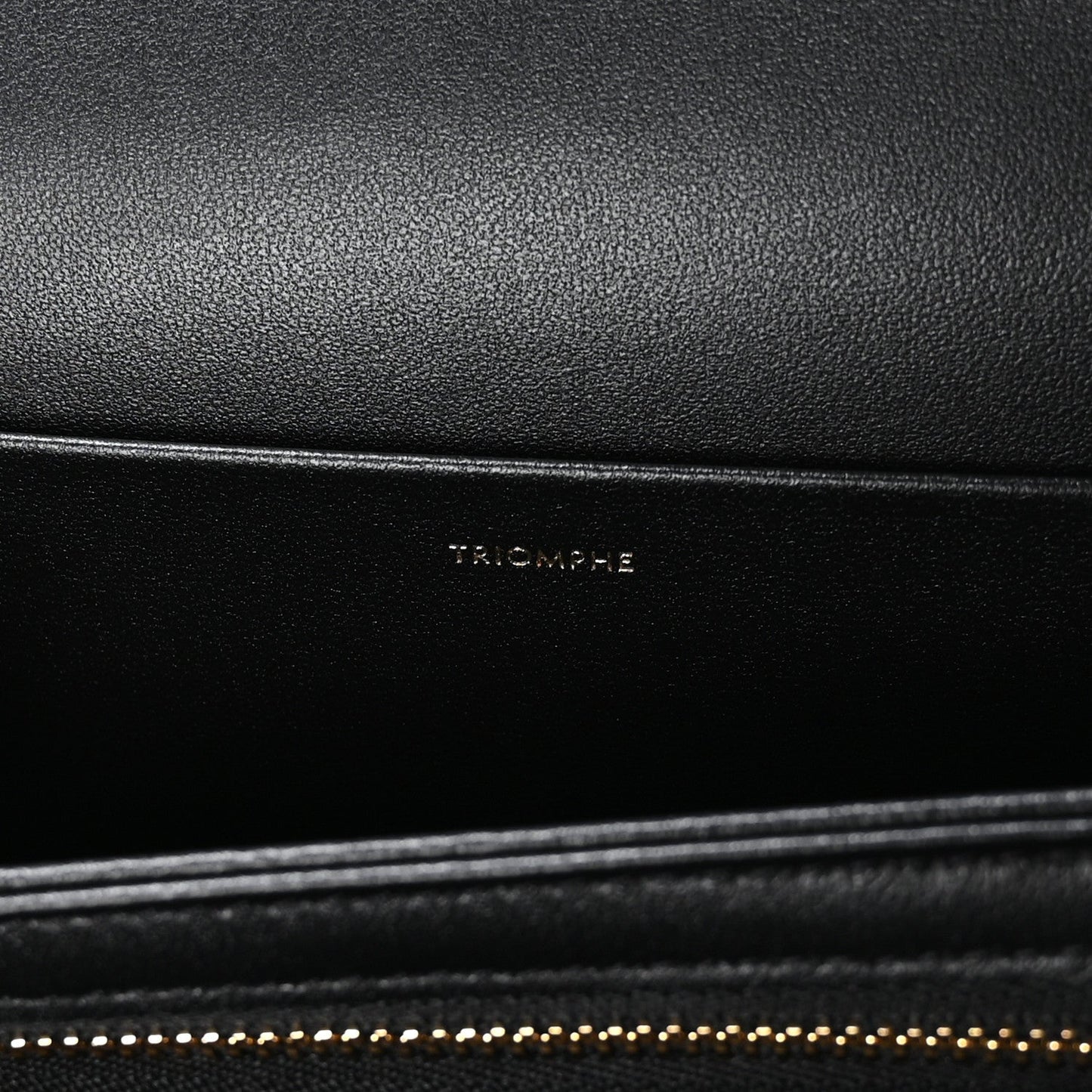 Shiny Calfskin Medium Triomphe Black