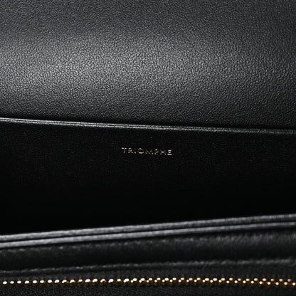 Shiny Calfskin Medium Triomphe Black