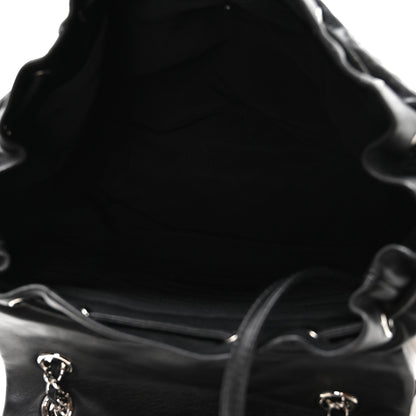 Lambskin Quilted Large Urban Spirit Backpack Black