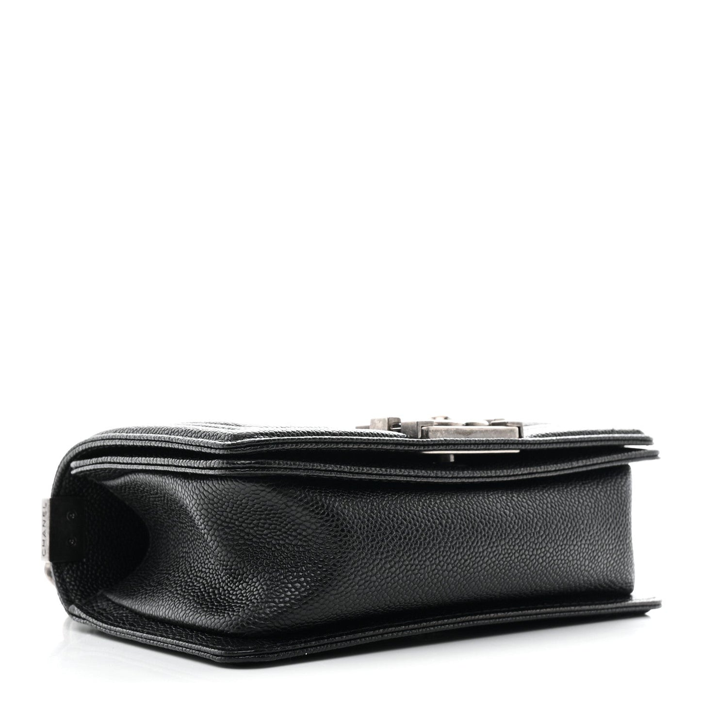 Caviar Quilted Small Boy Flap Black