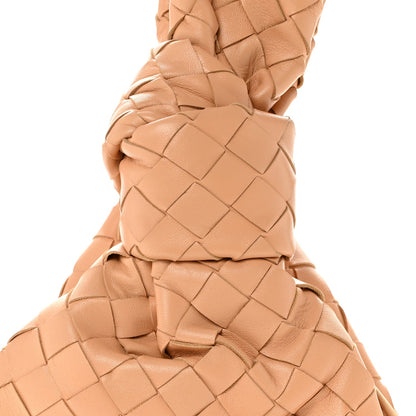 Nappa Intrecciato Mini BV Twist Almond