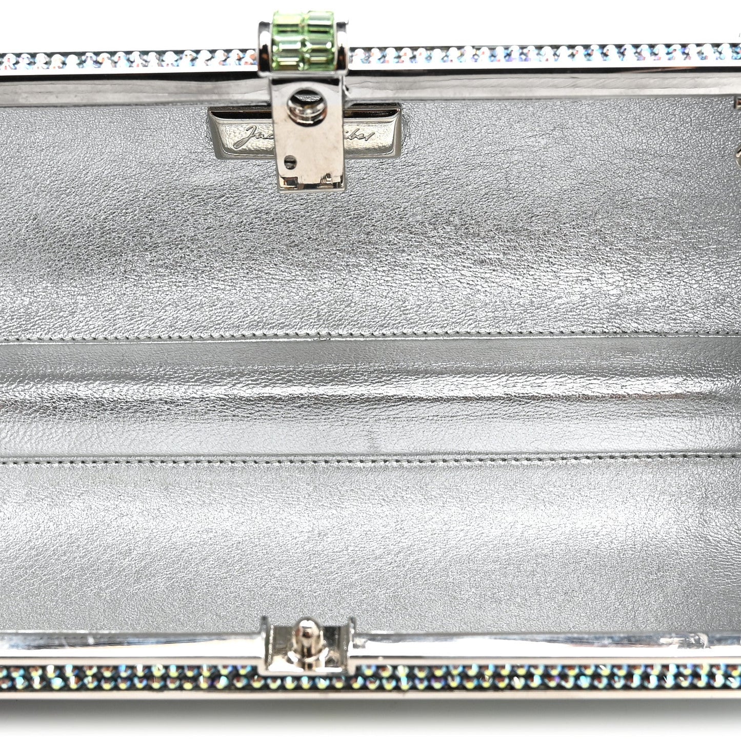 Swarovski Crystal Scales Minaudiere Clutch Blue Multicolor