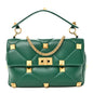 Nappa Large Roman Stud Shoulder Bag Jungle