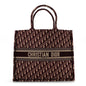 Oblique Large Book Tote Burgundy Multicolor