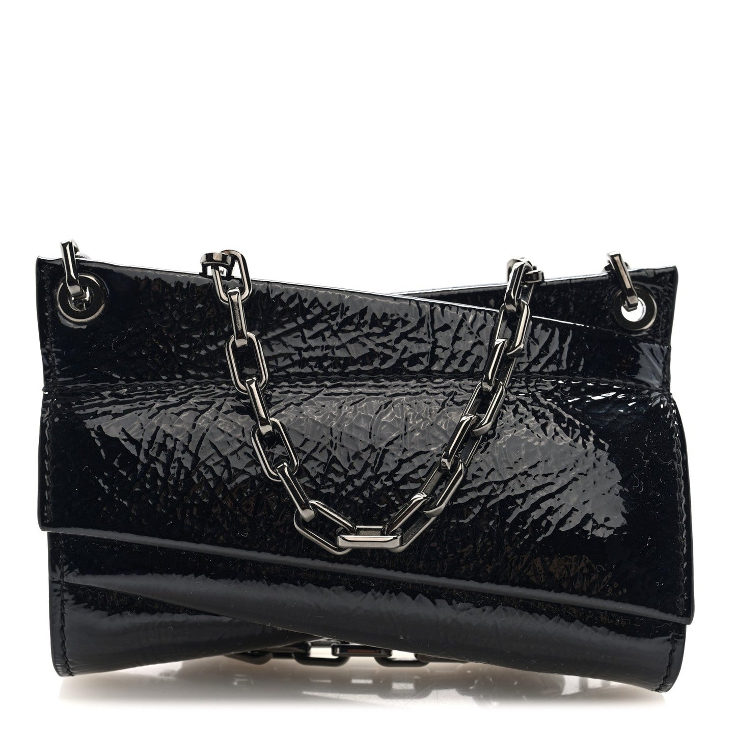 Patent Vog Small Loubitwist Clutch Black