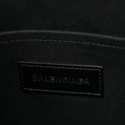 Washed Frayed Denim Logo Medium Hardware Tote Blue