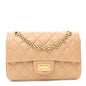 Aged Calfskin Quilted 2.55 Reissue Mini Flap Beige
