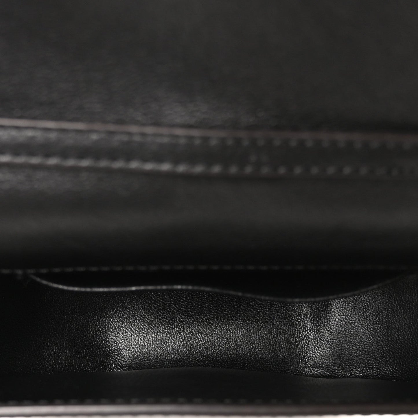 Calfskin Small Nile Bracelet Minaudiere Bag Black