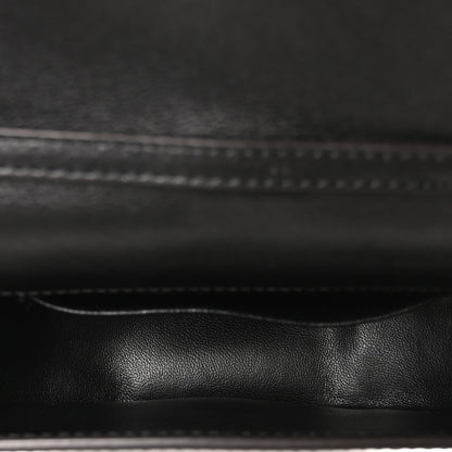Calfskin Small Nile Bracelet Minaudiere Bag Black