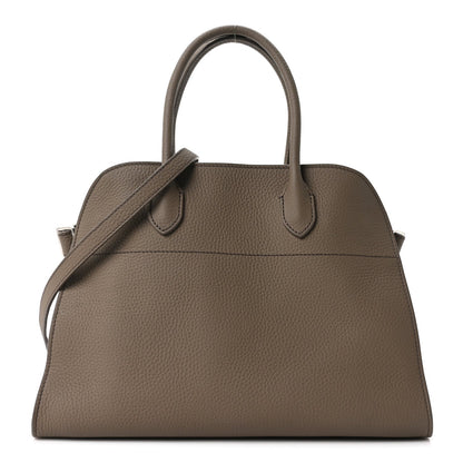 Matte Grained Calfskin Soft Margaux 12 Dark Taupe