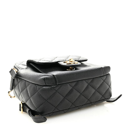 Caviar Quilted Small CC Day Backpack Black