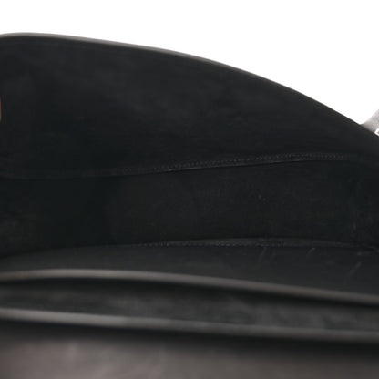 Smooth Calfskin Monogram Medium Kaia Satchel Black