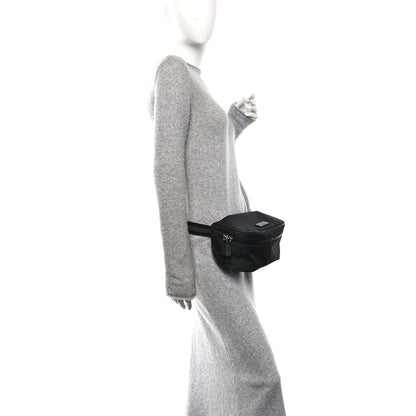 Nylon Monogram Fanny Pack Belt Bag Black
