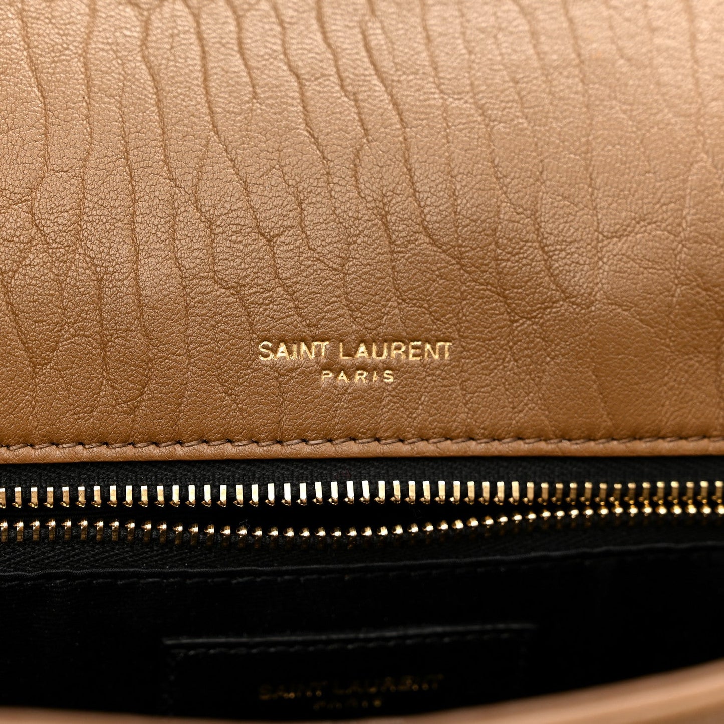 Grained Lambskin Monogram Large Niki Chain Satchel Dark Cork