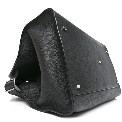 Grained Calfskin Soft Margaux 17 Black