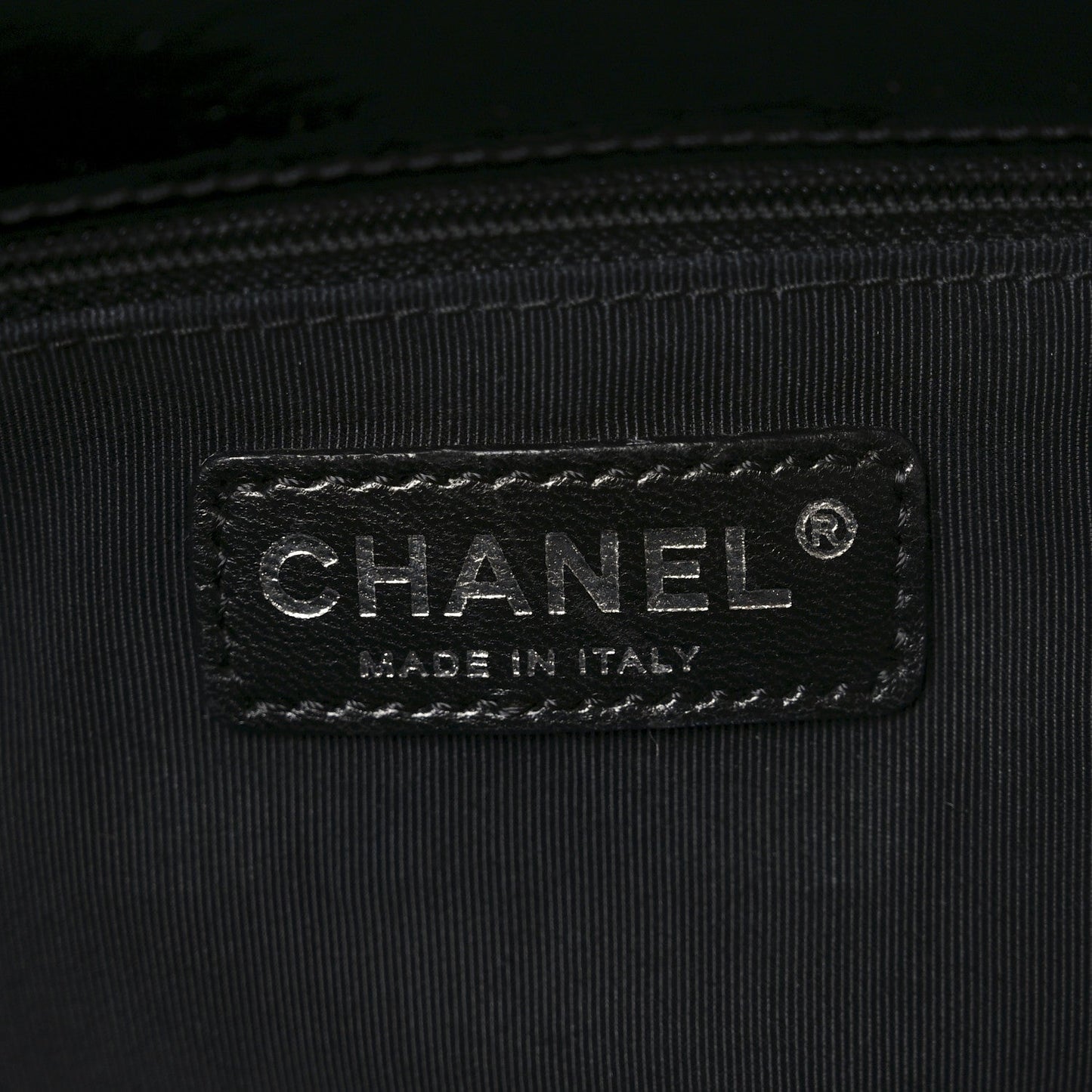 Patent Quilted Grand Shopping Tote GST Black