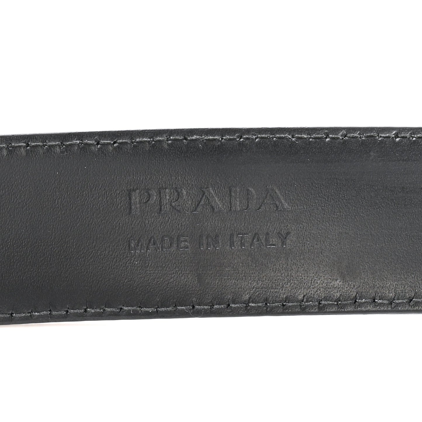 Saffiano Triangle Belt 100 40 Black