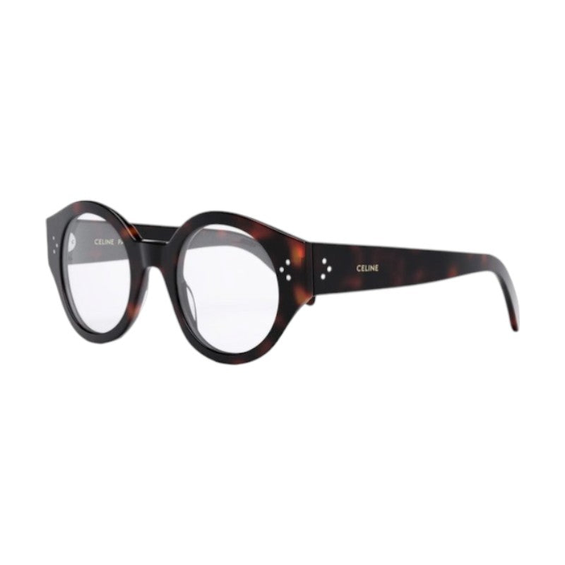 Celine Eyeglasses Rectangle Full Rim, Shiny Black Frame and Clear Demo Lens Lens CL50123I001