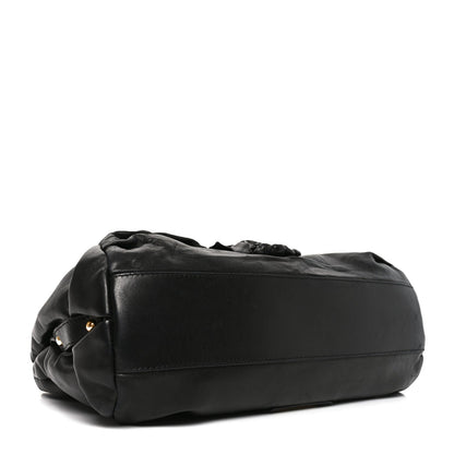 Nappa Jardin Rose Framed Duffel Black