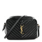 Calfskin Matelasse Monogram Lou Camera Bag Black