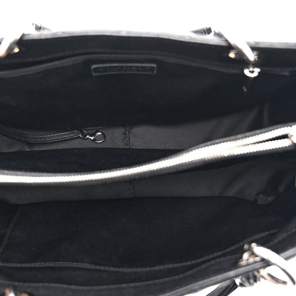 Caviar Quilted Grand Shopping Tote GST Black
